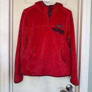 Patagonia Re Tool Snap Women’s Medium Red Fleece Hoodie
